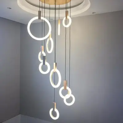 Modern Pendant Light Dining Room Lights Stair Lighting Fixture Wood Pendant Light Hanging Lamps for Staircase Pendant Lamp LED
Modern Pendant Light Dining Room Lights Stair Lighting Fixture Wood Pendant Light Hanging Lamps for Staircase Pendant Lamp LED