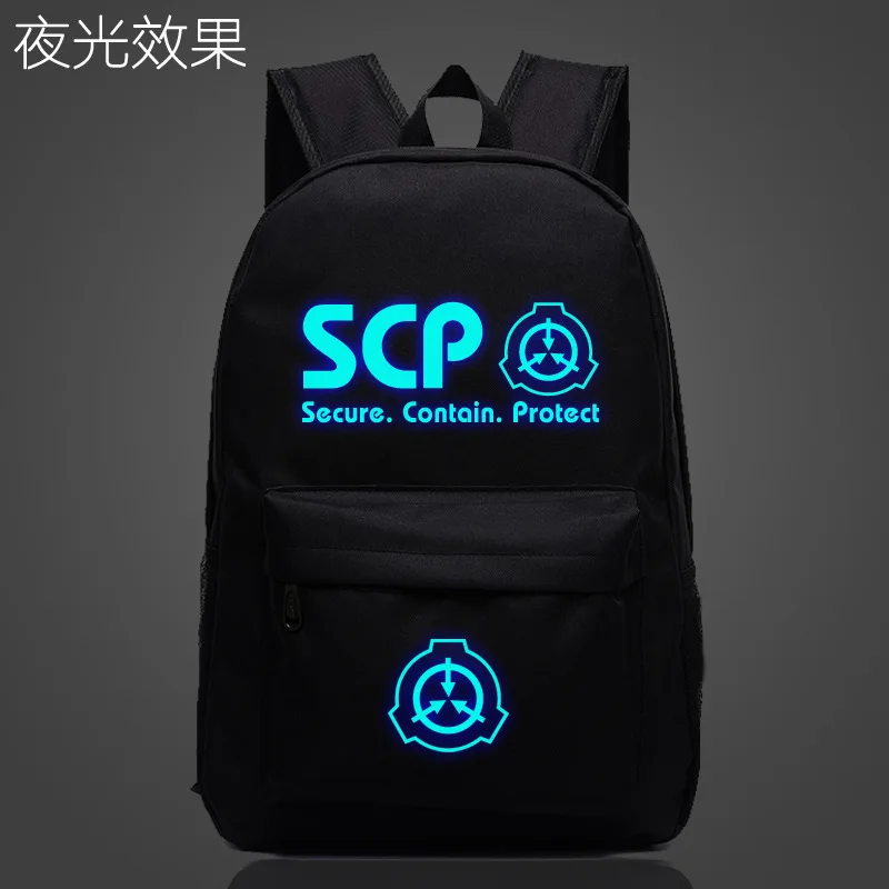 Школьный рюкзак SCP Secure содержит Protect светящийся в темноте Светящийся