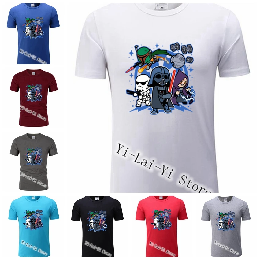 Funny Father's Day Gift Short Sleeve TShirts Darth Vader and Friends Star Wars TShirt Male T-Shirts Camisetas Men 3d T Shirt 007
Funny Father's Day Gift Short Sleeve TShirts Darth Vader and Friends Star Wars TShirt Male T-Shirts Camisetas Men 3d T Shirt 007