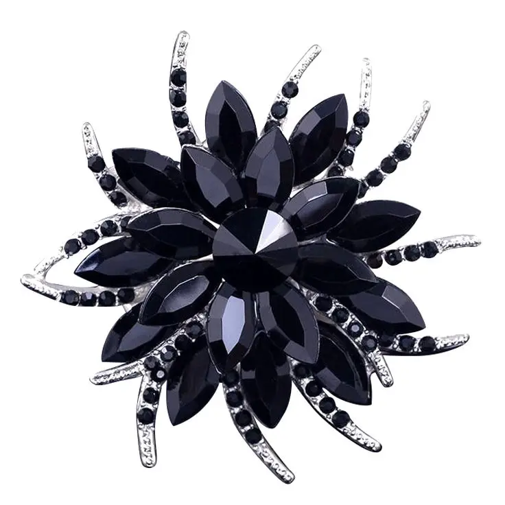 Crystal Brooch Pins For Women Top Quality Flower Broches Jewelry Fashion Wedding Party - Black
Crystal Brooch Pins For Women Top Quality Flower Broches Jewelry Fashion Wedding Party - Black