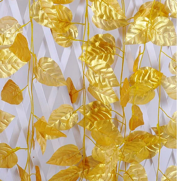 12PCS golden leaves green plant vines Artificial Flower Plant Foliage simulation rattan wedding party home decorate
12PCS golden leaves green plant vines Artificial Flower Plant Foliage simulation rattan wedding party home decorate