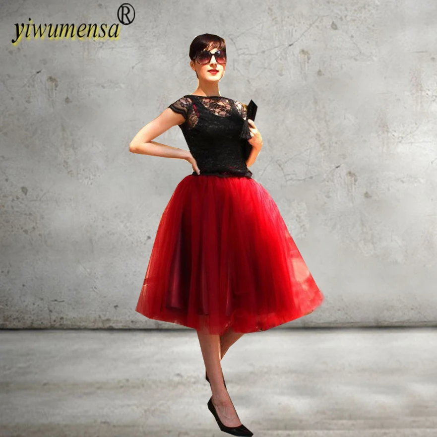 yiwumensa Free Shipping Red Midi Skirt Tulle Evening Party Occasion faldas mujer New Arrival faldas Womentubo Skirt Custom made
yiwumensa Free Shipping Red Midi Skirt Tulle Evening Party Occasion faldas mujer New Arrival faldas Womentubo Skirt Custom made