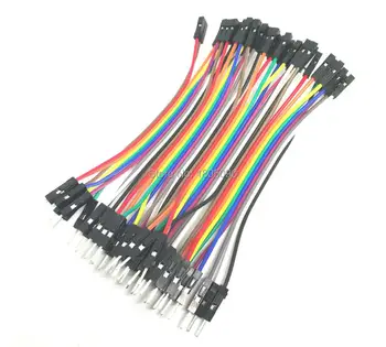 

40pcs/lot 10cm 40P 2.54mm dupont cable jumper wire dupont line male to female dupont line free shipping