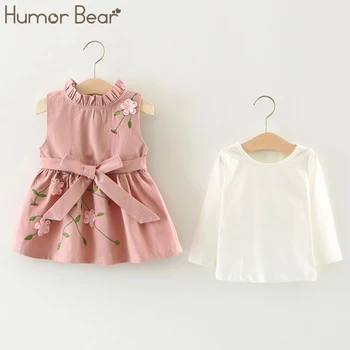 Humor Bear 2018 Autumn Children's Kids Dress Baby Princess Dress Long Sleeves+Embroidered Lace Bow Vest Sets Children Clothes
Humor Bear 2018 Autumn Children's Kids Dress Baby Princess Dress Long Sleeves+Embroidered Lace Bow Vest Sets Children Clothes