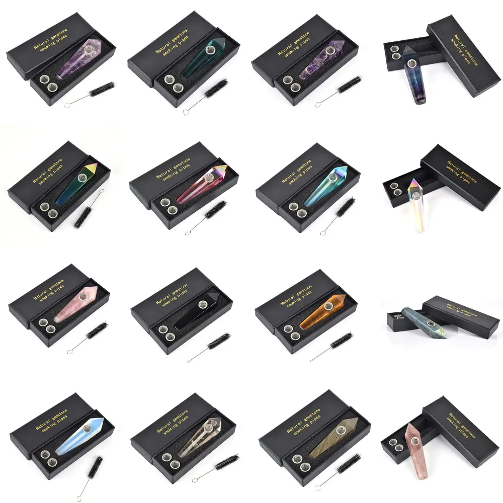 Wholesale Various Quartz Magic Wand Point Health Tobacco Holder Crystal Smoking Pipe Healing+Top Grade Gift Box Customized
Wholesale Various Quartz Magic Wand Point Health Tobacco Holder Crystal Smoking Pipe Healing+Top Grade Gift Box Customized