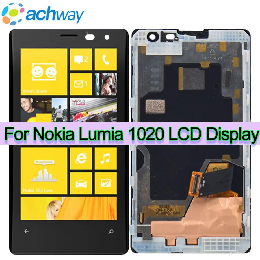 Оригинальный черный 4,5 "ЖК-дисплей для Nokia 1020 сенсорный экран дигитайзер в сборе с рамкой для microsoft Nokia Lumia 1020 ЖК
Оригинальный черный 4,5 "ЖК-дисплей для Nokia 1020 сенсорный экран дигитайзер в сборе с рамкой для microsoft Nokia Lumia 1020 ЖК