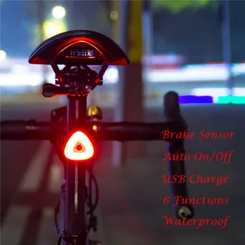 Leadbike LED Bicycle Taillight Auto On/Off with Brake Sensor Bike Rear Light Warning Flahlight Waterproof USB Rechargeable
Leadbike LED Bicycle Taillight Auto On/Off with Brake Sensor Bike Rear Light Warning Flahlight Waterproof USB Rechargeable