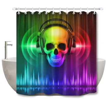 LB 3d Skull in Headphones Abstract Disco Shower Curtain with Mat Set Waterproof Bathroom Fabric For Art Men Boy Bathtub Decor
LB 3d Skull in Headphones Abstract Disco Shower Curtain with Mat Set Waterproof Bathroom Fabric For Art Men Boy Bathtub Decor