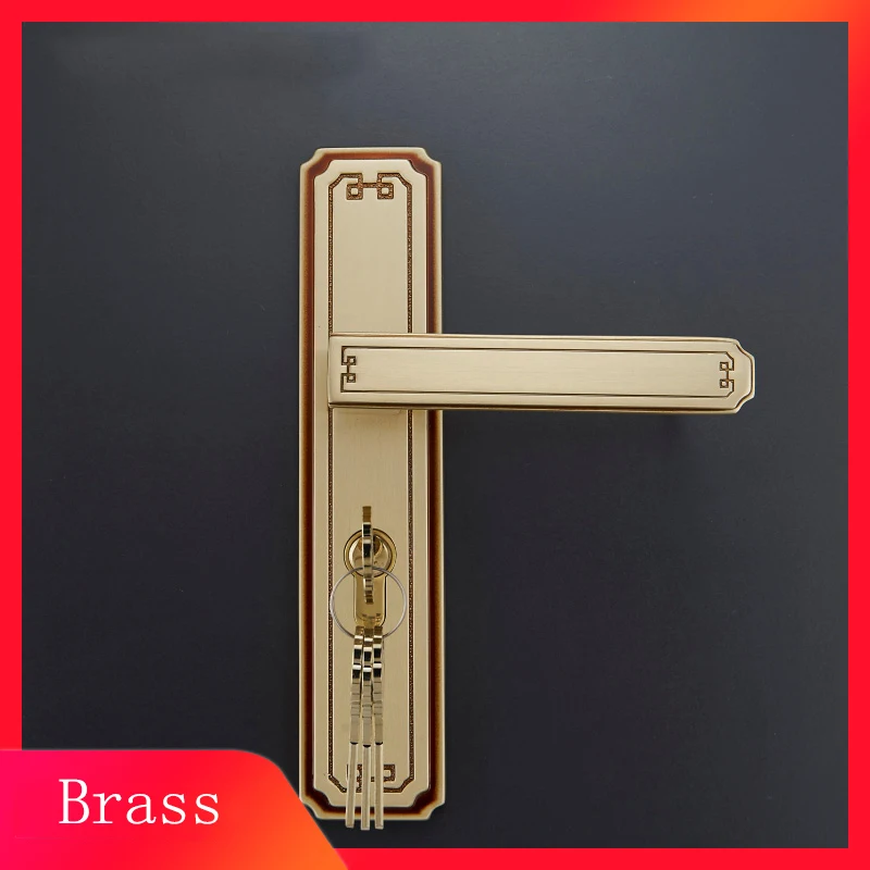 one set/ Modernized brass Interior Door Handle sets For 35-50mm Doors Black Simple Door Lever Handle with Lock Accessories
one set/ Modernized brass Interior Door Handle sets For 35-50mm Doors Black Simple Door Lever Handle with Lock Accessories