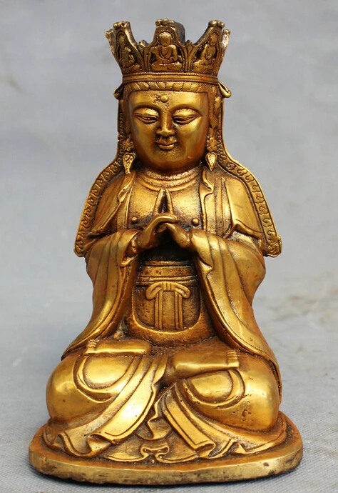 S4564 Chinese Bronze Gilt Temple Joss Pray Bless Kwan-yin GuanYin Buddha Set Statue D0317
S4564 Chinese Bronze Gilt Temple Joss Pray Bless Kwan-yin GuanYin Buddha Set Statue D0317