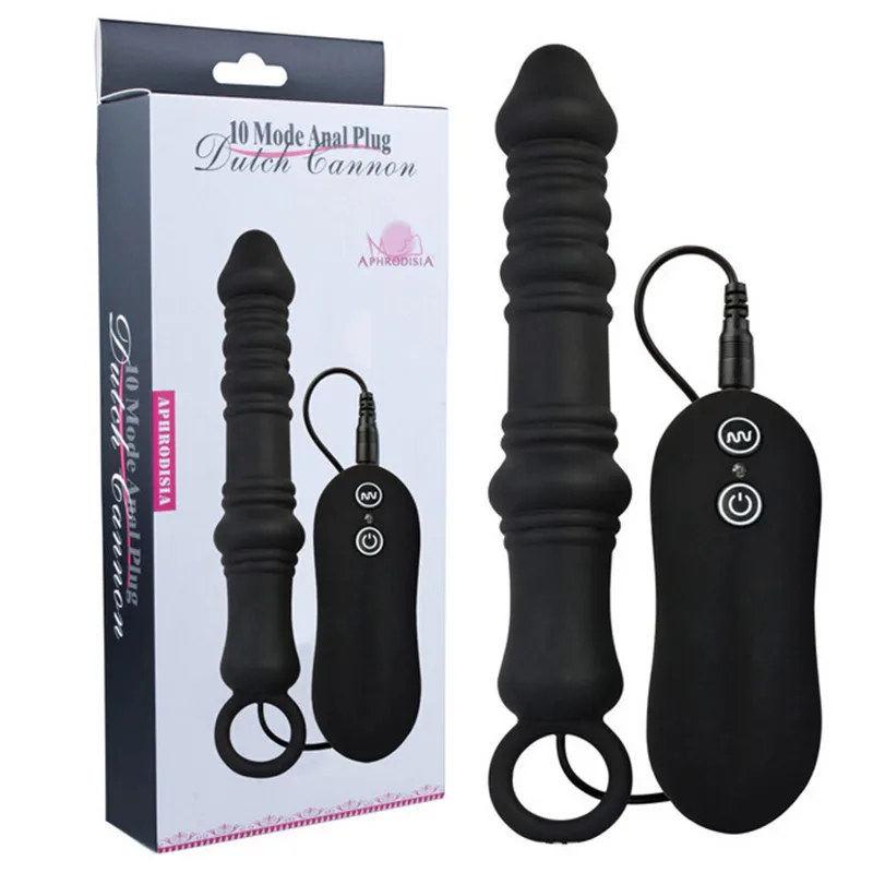 Silicone Butt Plug Anal Beads Plug Vibrations Anus G Spot Massager Dildo Vibrator Sex Toy for Men Women Adult Anal Sex Toys O4