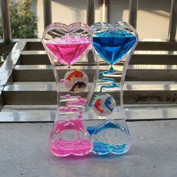 Colorful Glass Figurines Hourglass Clock Double Heart Type Drip Oil Leakage Friends/Family Birthday Gift
Colorful Glass Figurines Hourglass Clock Double Heart Type Drip Oil Leakage Friends/Family Birthday Gift