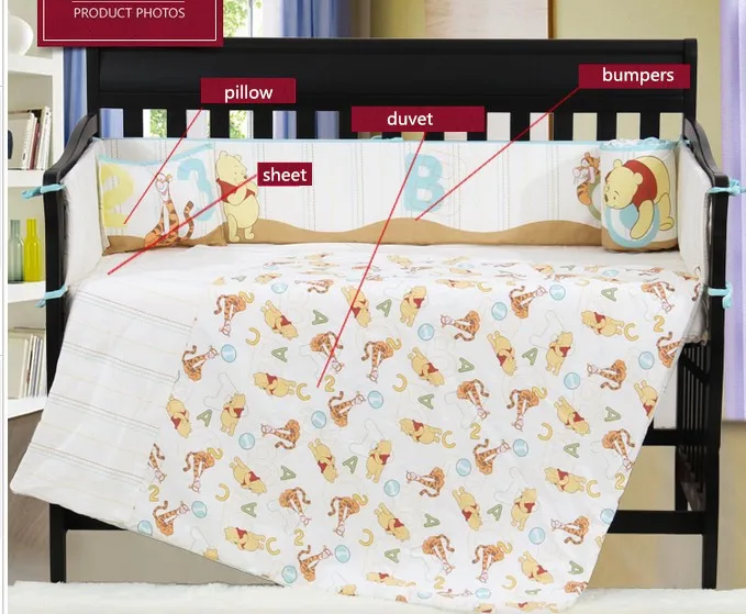 4PCS embroidery Baby Bedding Set Crib Bumper 100% Cotton Printing Crib Bedding Set Bed ,include(bumper+duvet+sheet+pillow)
4PCS embroidery Baby Bedding Set Crib Bumper 100% Cotton Printing Crib Bedding Set Bed ,include(bumper+duvet+sheet+pillow)