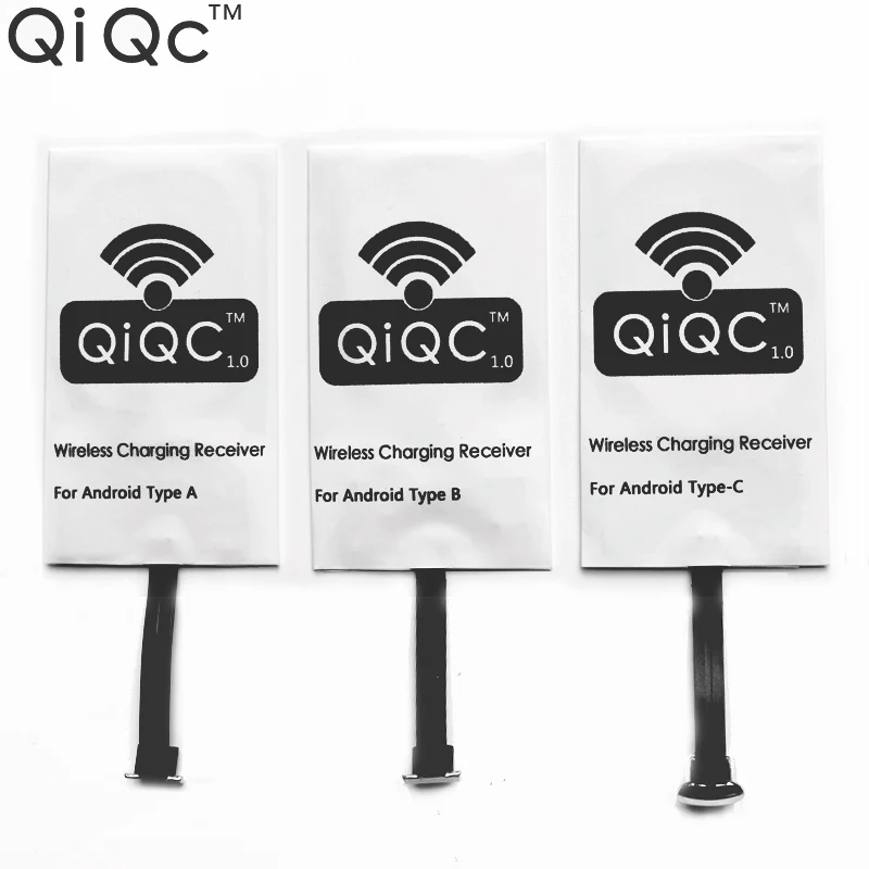 Qi Qc 1.0 Wireless Charger Receiver Charging Adapter Receptor Micro USB Type-C Type C V8 For IPhone 5 6 6s 7 Plus All Phone
Qi Qc 1.0 Wireless Charger Receiver Charging Adapter Receptor Micro USB Type-C Type C V8 For IPhone 5 6 6s 7 Plus All Phone