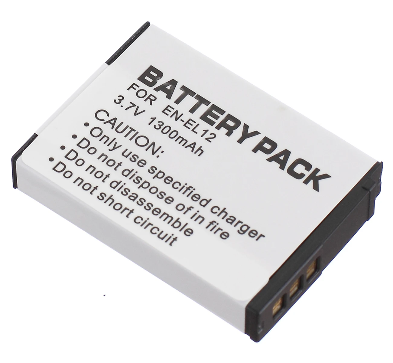 1300mAh, Lithium-Ion Replacement for Nikon EN-EL12 Digital Camera Battery Nikon Coolpix S9300 Battery