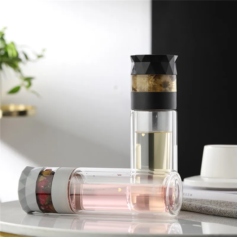 280ml Glass Water Bottle With Tea Filter Double Wall Layer Glass Bottle For Women Men Girls Gifts Leakproof My Water Bottle
280ml Glass Water Bottle With Tea Filter Double Wall Layer Glass Bottle For Women Men Girls Gifts Leakproof My Water Bottle