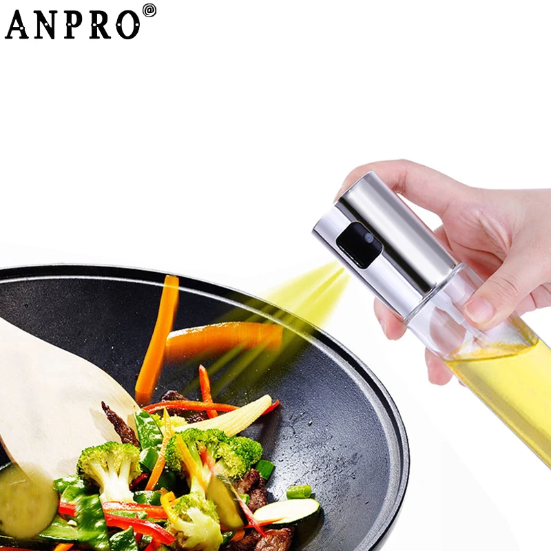 Anpro Glass Olive Oil Spray Bottle Vinegar Oil Sprayer Bottle Soy Sauce Empty Bottle Oil Dispenser for Kitchen Baking BBQ Salad
Anpro Glass Olive Oil Spray Bottle Vinegar Oil Sprayer Bottle Soy Sauce Empty Bottle Oil Dispenser for Kitchen Baking BBQ Salad