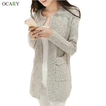 New Fashion Women Knitted Sweater Women Winter Sweater With Pocket Cardigan Femme Long Cardigan Maglioni Donna
New Fashion Women Knitted Sweater Women Winter Sweater With Pocket Cardigan Femme Long Cardigan Maglioni Donna