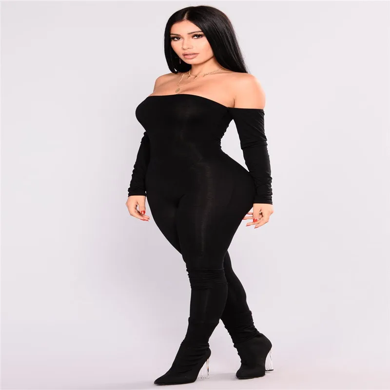 Trendy Women clothes Off Shoulder solid Bodycon Party Jumpsuit long sleeve casual Polyester Romper one pieces
Trendy Women clothes Off Shoulder solid Bodycon Party Jumpsuit long sleeve casual Polyester Romper one pieces