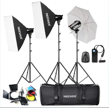 Neewer 540W(180W x 3) PhotographyStudio Flash Strobe Light Lighting Kit for Portrait Photography,Studio and Video Shoots(T-180B)
Neewer 540W(180W x 3) PhotographyStudio Flash Strobe Light Lighting Kit for Portrait Photography,Studio and Video Shoots(T-180B)