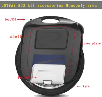 GotWay Msuper3 Electric unicycle,All original accessories,18inch,Motor, controller,Housings, battery panels, LED headlights
GotWay Msuper3 Electric unicycle,All original accessories,18inch,Motor, controller,Housings, battery panels, LED headlights