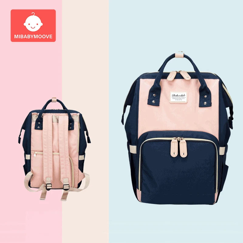 Large Capacity Mummy Bags Baby Diaper Bag Multifunctional Travel Backpack Nursing Handbag Care Waterproof Zipper Nappy | Мать и ребенок