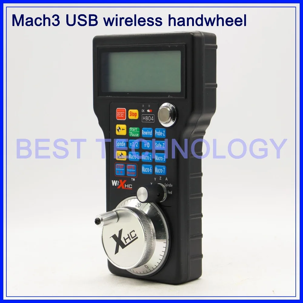 Free shipping!! Mach3 CNC USB MPG Pendant For Mach3 or 4 Axis Engraving CNC Wireless Handwheel
Free shipping!! Mach3 CNC USB MPG Pendant For Mach3 or 4 Axis Engraving CNC Wireless Handwheel