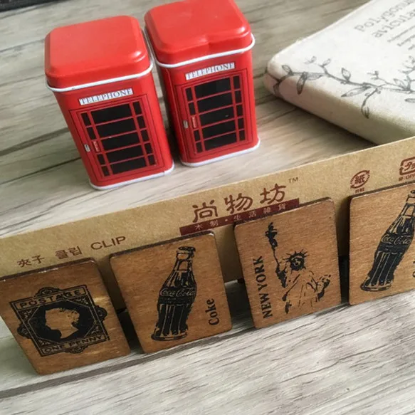 4PCS/PACK Korean type Wooden clip bag clips fashion sPCSial gifts wooden decorates paper clips
4PCS/PACK Korean type Wooden clip bag clips fashion sPCSial gifts wooden decorates paper clips