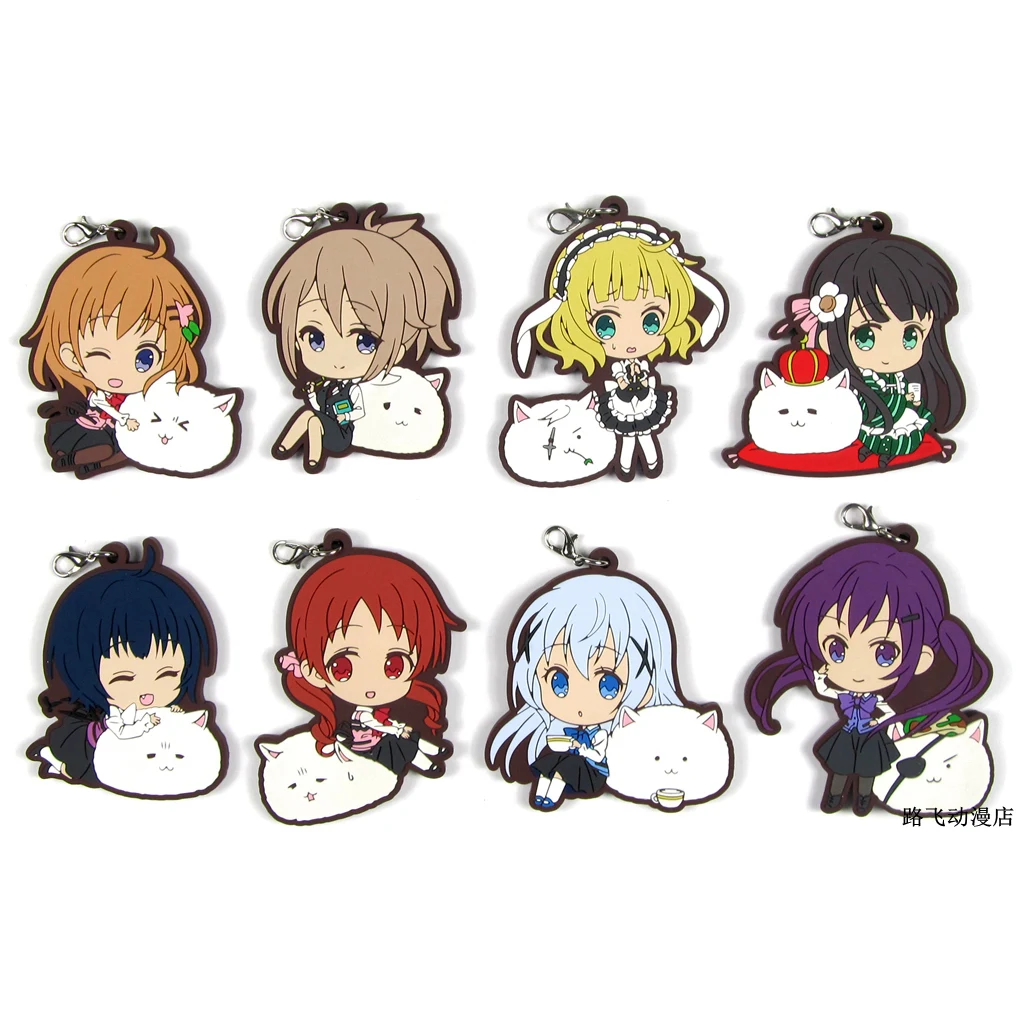 Is The Order A Rabbit Kafuu Chino Hoto Kokoa Tedeza Rize Ujimatsu Chiya Action Figure Anime Model Rubber Keychain Pendant 6cm
Is The Order A Rabbit Kafuu Chino Hoto Kokoa Tedeza Rize Ujimatsu Chiya Action Figure Anime Model Rubber Keychain Pendant 6cm