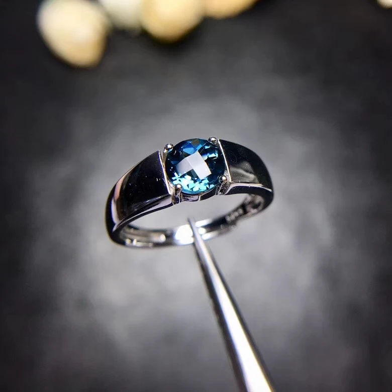 Classic heavy square round brief Natural blue topaz gem Ring S925 Silver Natural Gemstone Ring Women's girl party gift Jewelry
Classic heavy square round brief Natural blue topaz gem Ring S925 Silver Natural Gemstone Ring Women's girl party gift Jewelry