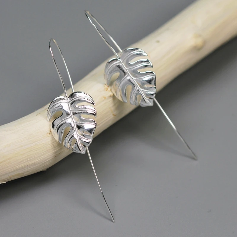 INATURE 925 Sterling Silver Monstera Leaf Drop Earrings for Women Fashion Jewelry Accessories
INATURE 925 Sterling Silver Monstera Leaf Drop Earrings for Women Fashion Jewelry Accessories