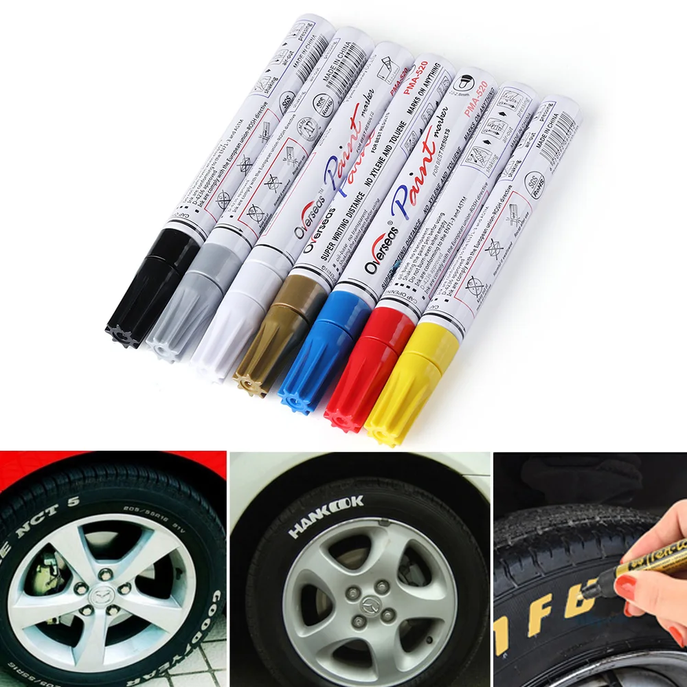 Colorful Graffiti Oily Marker Pen Car Styling Waterproof Pen Car Tyre Tire Tread CD Metal Permanent Paint markers High Quality
Colorful Graffiti Oily Marker Pen Car Styling Waterproof Pen Car Tyre Tire Tread CD Metal Permanent Paint markers High Quality