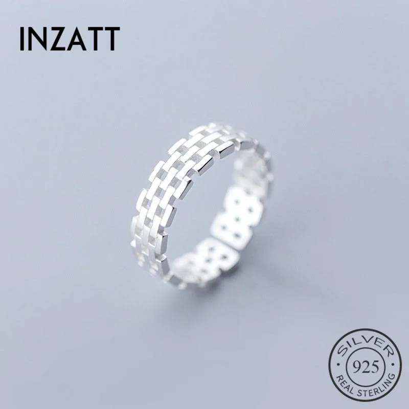 INZATT Real 925 Sterling Silver Hollow Chain Ring For Fashion Women Minimalist Geometric Fine Jewelry Accessories 2019 Gift
INZATT Real 925 Sterling Silver Hollow Chain Ring For Fashion Women Minimalist Geometric Fine Jewelry Accessories 2019 Gift