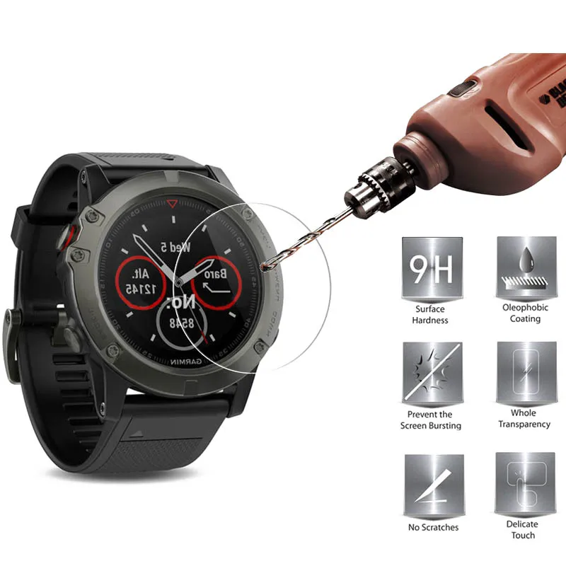 MRGO for Garmin Fenix 5 Tempered Glass Screen Cellular Protective Film, Cover for Garmin Fenix 5 On Tempered Glass
MRGO for Garmin Fenix 5 Tempered Glass Screen Cellular Protective Film, Cover for Garmin Fenix 5 On Tempered Glass