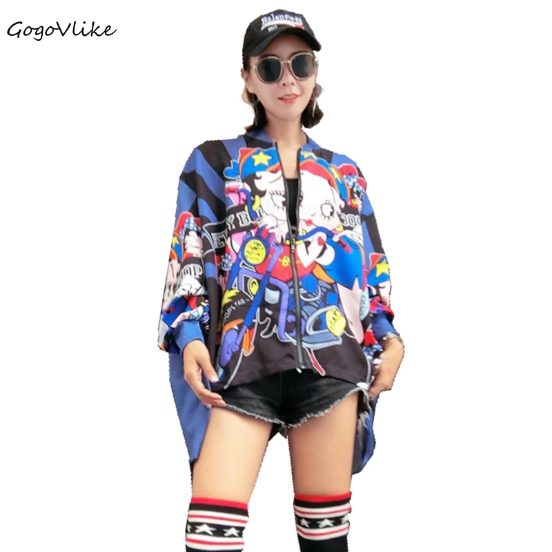 Bomber Jacket Women Cartoon Print Jacket Graffiti Print Women Coats and Jackets 2018 Spring Autumn Pockets Casual Coat LT373S50
Bomber Jacket Women Cartoon Print Jacket Graffiti Print Women Coats and Jackets 2018 Spring Autumn Pockets Casual Coat LT373S50