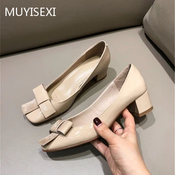 Soft Full Genuine Leather Women High Heels 4 cm Pumps Round Toe Work Office Women Brand Shoes nude apricot SAN02 MUYISEXI
Soft Full Genuine Leather Women High Heels 4 cm Pumps Round Toe Work Office Women Brand Shoes nude apricot SAN02 MUYISEXI