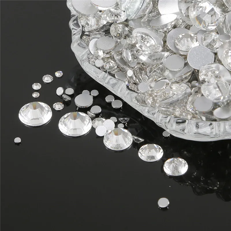 Hot Transparent Stone Mix Sizes SS3-SS40 Glass Gem Clear White 3D Nail Rhinestones 1440-144Pcs Flat Back Non Hotfix Rhinestone
Hot Transparent Stone Mix Sizes SS3-SS40 Glass Gem Clear White 3D Nail Rhinestones 1440-144Pcs Flat Back Non Hotfix Rhinestone