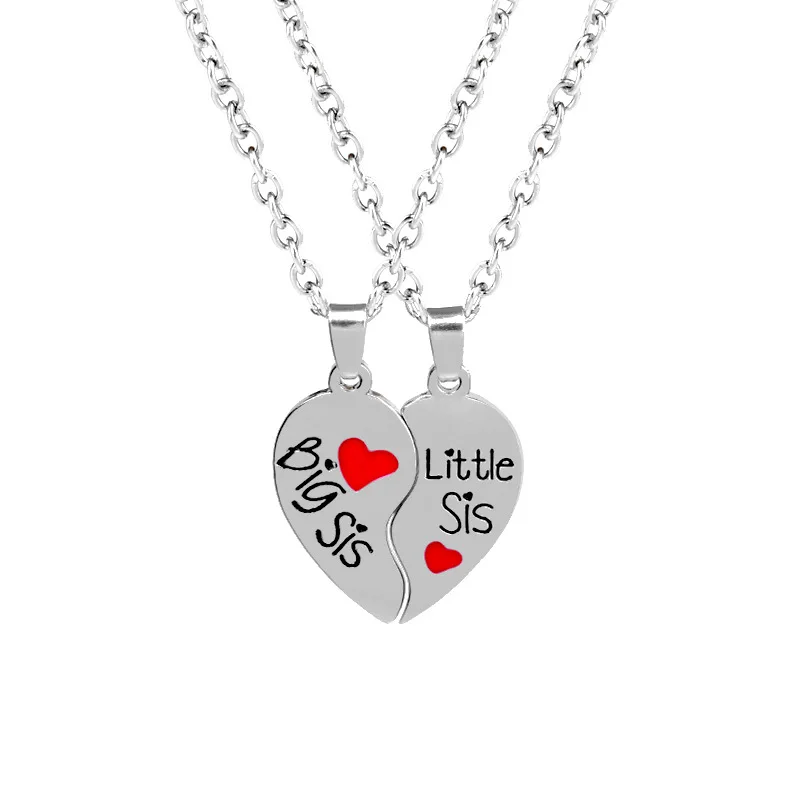Best Lovers sister Two Halves Heart Necklace silver Chain Necklaces Pendants Accessories Jewelry Gift
Best Lovers sister Two Halves Heart Necklace silver Chain Necklaces Pendants Accessories Jewelry Gift