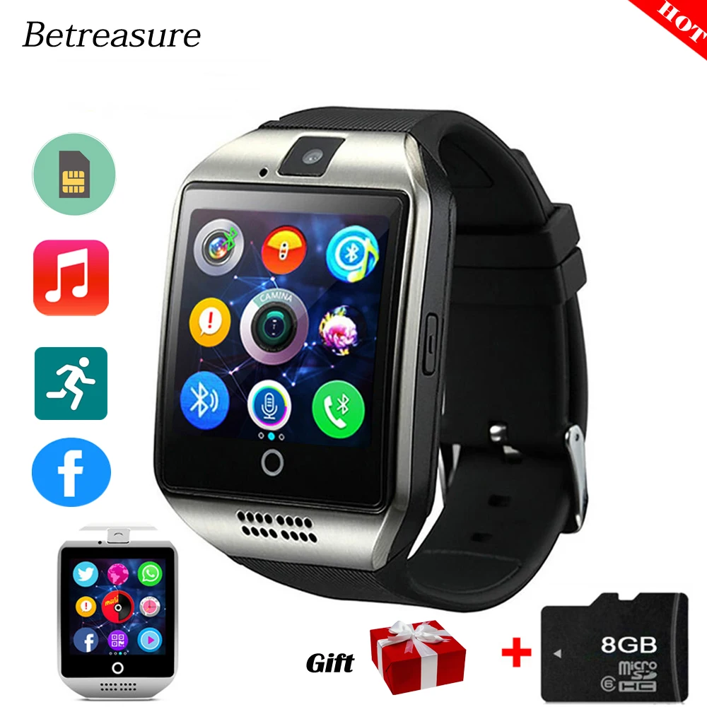 Betreasure Q18 Bluetooth Smart Watch Intelligent Clock With Pedometer Camera 32G TF/SIM Card Whatsapp For Android IOS Phone
Betreasure Q18 Bluetooth Smart Watch Intelligent Clock With Pedometer Camera 32G TF/SIM Card Whatsapp For Android IOS Phone