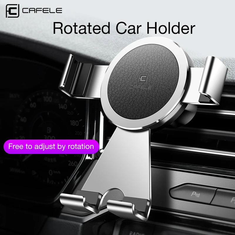 CAFELE Air Vent Car Phone Holder 360 Rotation Mobile Phone Holder for iPhone X Samsung Huawei P20 Lite Xiaomi GPS Holder Mount
CAFELE Air Vent Car Phone Holder 360 Rotation Mobile Phone Holder for iPhone X Samsung Huawei P20 Lite Xiaomi GPS Holder Mount