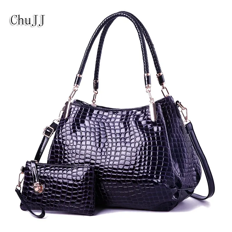 Chu JJ Fashion Alligator Women's Patent Leather Handbags With Wallet Big Size Shoulder CrossBody Bags Women Bucket Bags
Chu JJ Fashion Alligator Women's Patent Leather Handbags With Wallet Big Size Shoulder CrossBody Bags Women Bucket Bags