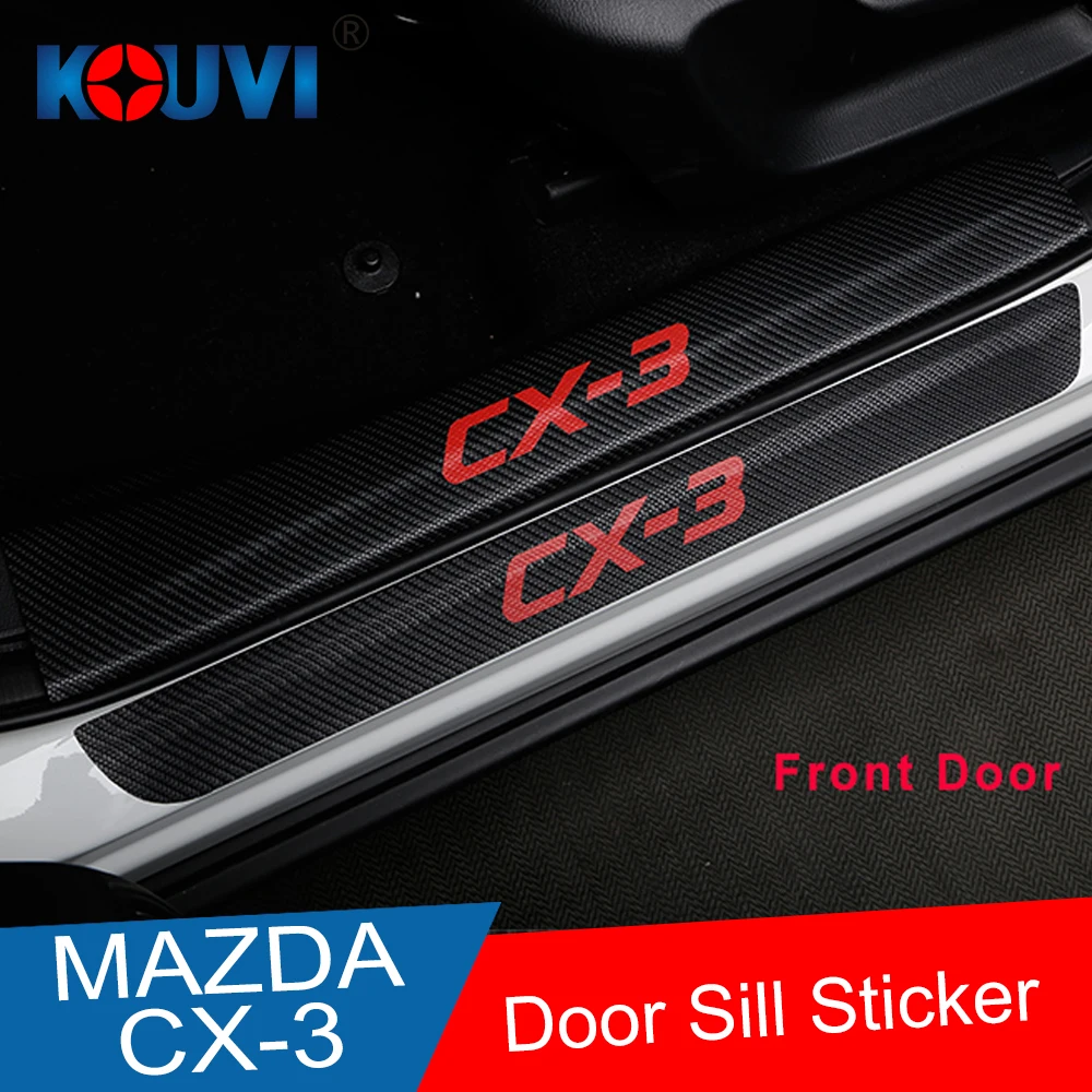 KOUVI Carbon PU scuff plate Door sill sills Guards Sticker For Mazda CX-3 CX3 CX 3 car styling accessories
KOUVI Carbon PU scuff plate Door sill sills Guards Sticker For Mazda CX-3 CX3 CX 3 car styling accessories