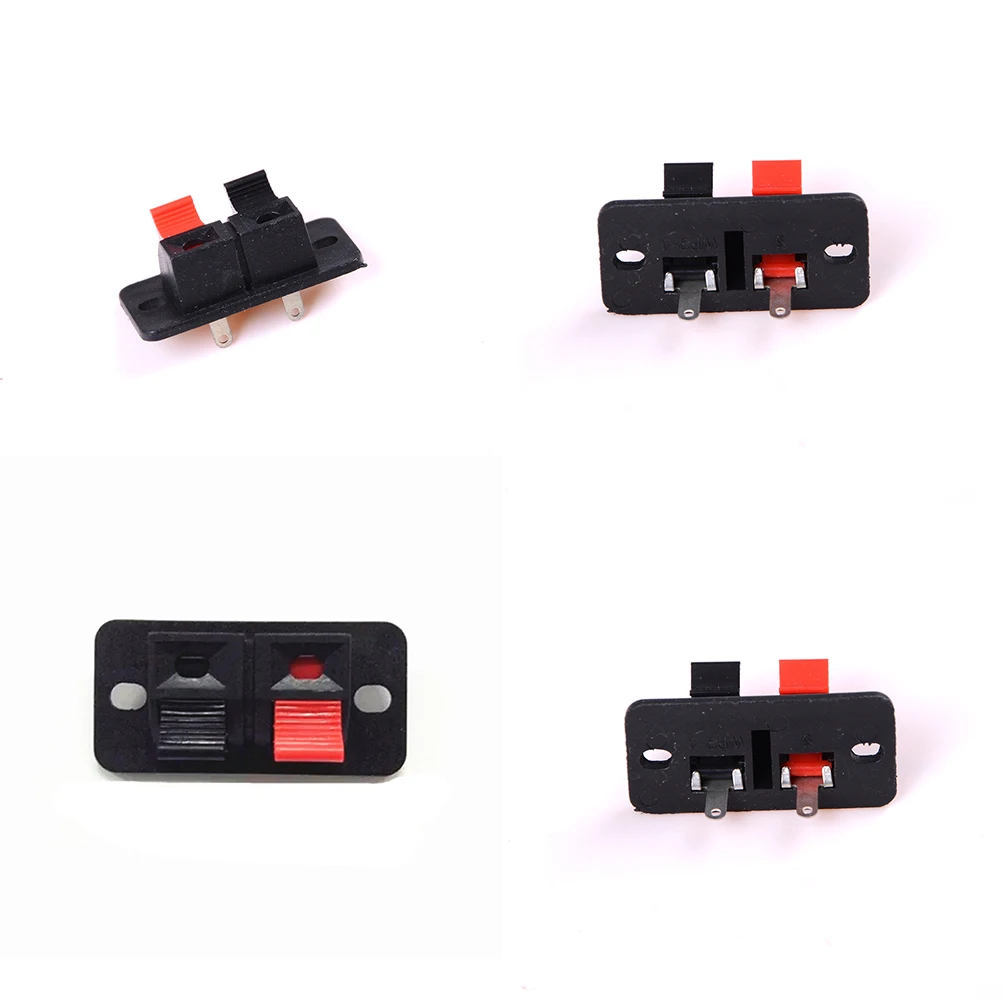 5 Pcs 2 Positions Connector Terminal Push in Jack Spring Load Audio Speaker Terminals
5 Pcs 2 Positions Connector Terminal Push in Jack Spring Load Audio Speaker Terminals