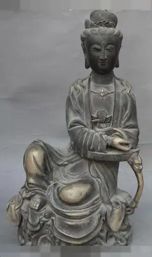 S3256 16" tibet buddhism temple bronze Gilt silver kwan-yin Bodhisattva buddha statue
S3256 16" tibet buddhism temple bronze Gilt silver kwan-yin Bodhisattva buddha statue
