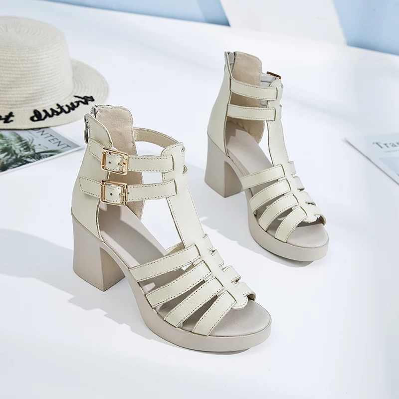 AARDIMI 2019 Classic Genuine Leather Women High Heels Shoes High Heeled Solid Gladiator Sandals Summer Sandals Shoes Woman
AARDIMI 2019 Classic Genuine Leather Women High Heels Shoes High Heeled Solid Gladiator Sandals Summer Sandals Shoes Woman