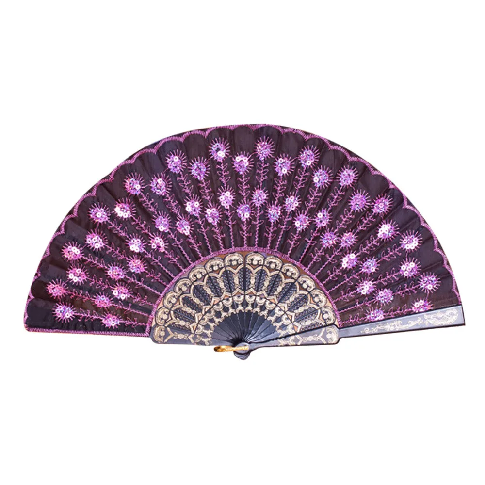 Art Fan Folding Peacock Tail Feather Plastic Bone Sequins Carved Hand Fan Summer Accessory Crafts Print Home Decor Embroidery
Art Fan Folding Peacock Tail Feather Plastic Bone Sequins Carved Hand Fan Summer Accessory Crafts Print Home Decor Embroidery