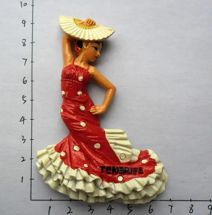 1 Pc Beautiful Spanish flamenco dancer souvenir stereo fridge magnetic souvenir stick Decor
1 Pc Beautiful Spanish flamenco dancer souvenir stereo fridge magnetic souvenir stick Decor