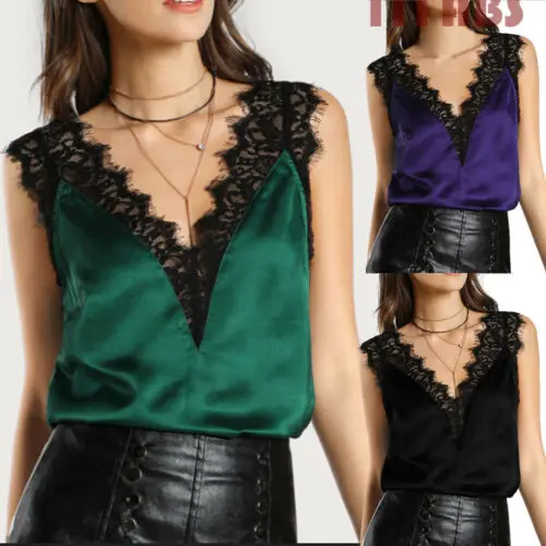 2019 New Fashion Summer Women Silk Satin Plain Sleeveless Strappy Cami Camisole Vest Tank Top S-XL
2019 New Fashion Summer Women Silk Satin Plain Sleeveless Strappy Cami Camisole Vest Tank Top S-XL