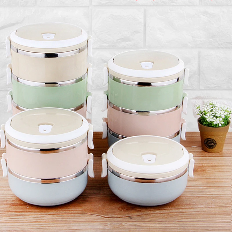 Stainless Steel Lunch Box Bento multi Color Seal Round Shape Portable Kids Food Container Picnic For Home Office School
Stainless Steel Lunch Box Bento multi Color Seal Round Shape Portable Kids Food Container Picnic For Home Office School