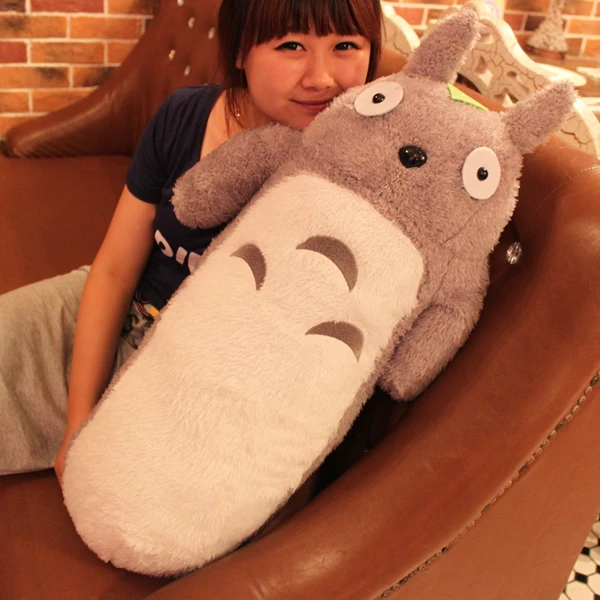 huge 75cm long Cylinder totoro plush toy totoro doll throw pillow, Christmas gift t8808